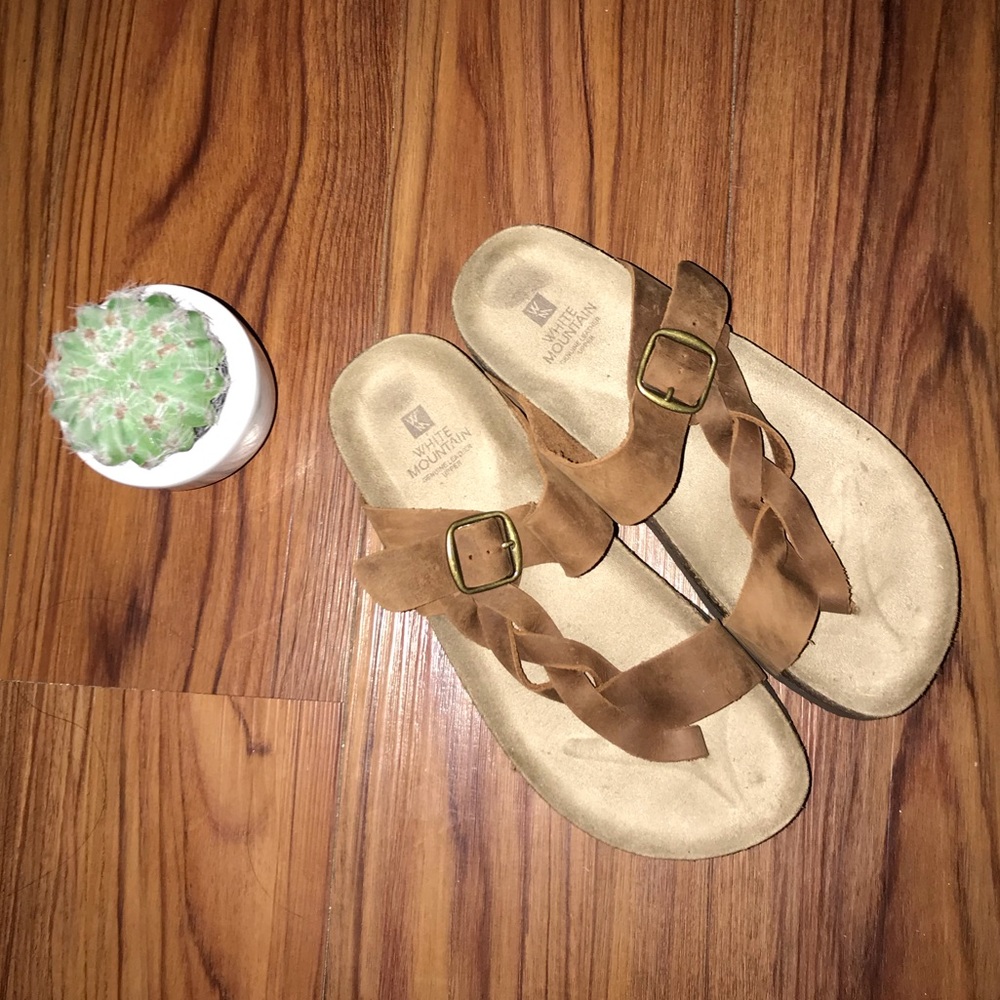Brown braided Sandals